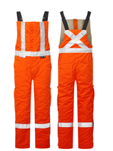 Load image into Gallery viewer, UltraSoft® 9 oz Insulated Bib Pants By IFR Workwear Style 525 - Orange