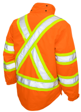 Load image into Gallery viewer, 5-in-1 Safety Jacket - Solid Orange