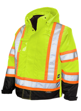 Load image into Gallery viewer, 5-in-1 Safety Jacket - Fluorescent Green