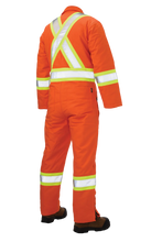 Load image into Gallery viewer, Duck Insulated Safety Coverall- Orange
