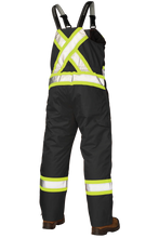 Load image into Gallery viewer, Poly Oxford Insulated Safety Bib Overall - Black
