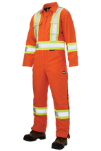 Load image into Gallery viewer, Duck Insulated Safety Coverall- Orange