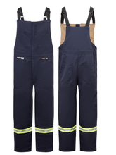 Load image into Gallery viewer, UltraSoft® 9 oz Insulated Bib Pants By IFR Workwear Style 225 - Navy