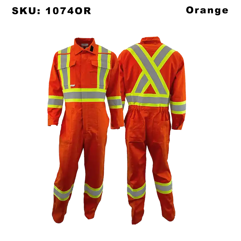 Atlas Guardian® FR/AR 4 Inch Mining Coveralls Orange Edmonton Workwear