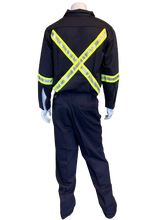 Load image into Gallery viewer, Alsco UltraSoft® FR/AR HiVis Work Shirt 7oz- Navy