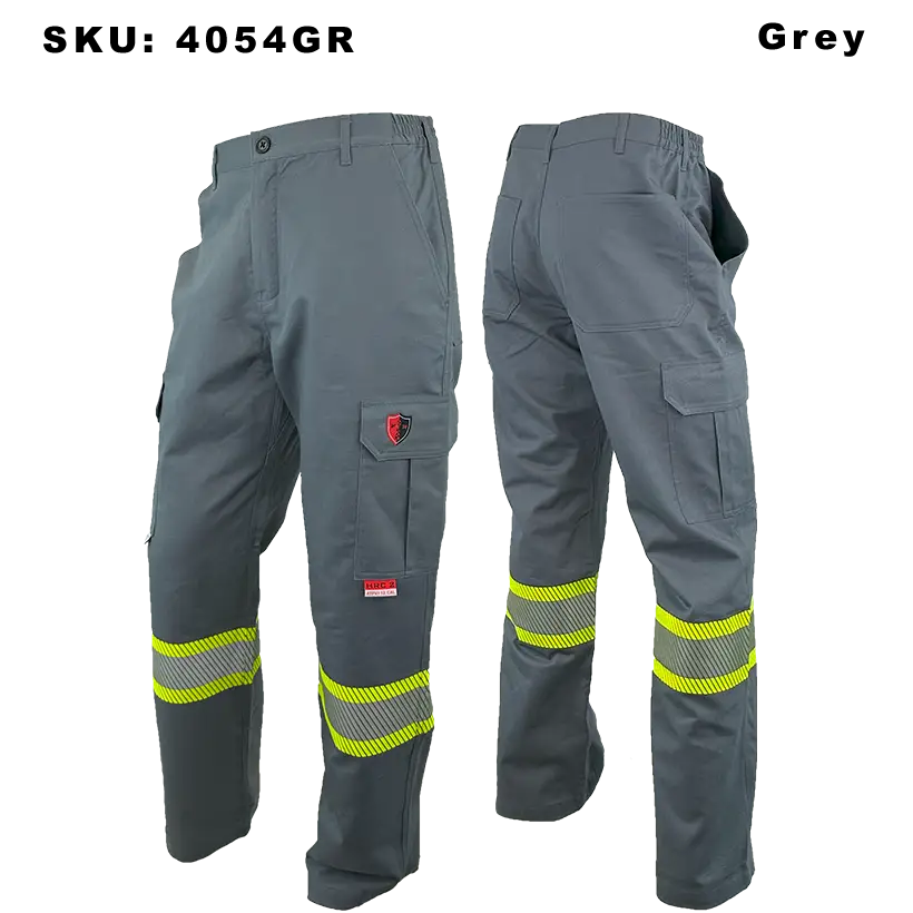 Atlas FR/AR Cargo Pants with 4” Striping Grey Edmonton Workwear