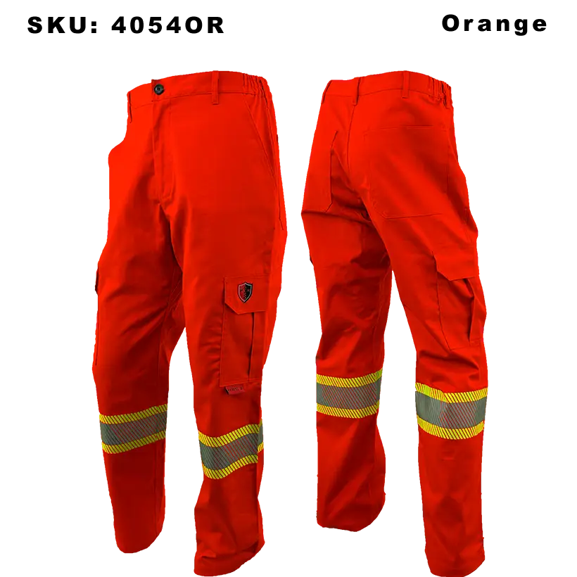 Atlas FR/AR Cargo Pants with 4” Striping Orange Edmonton Workwear