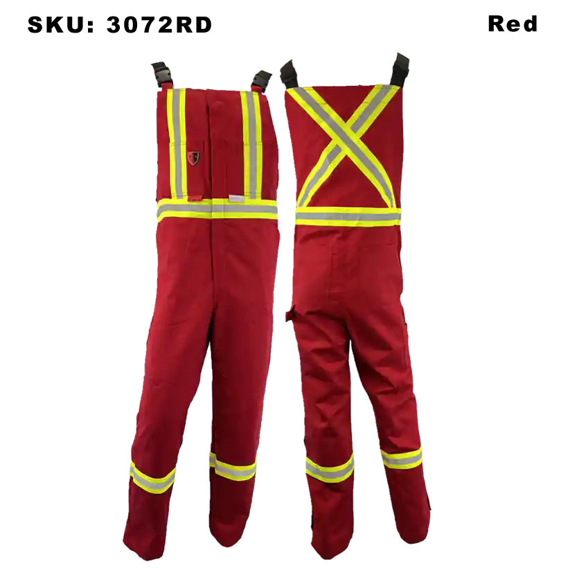 Atlas Guardian® FR/AR Bibs Red Edmonton Workwear