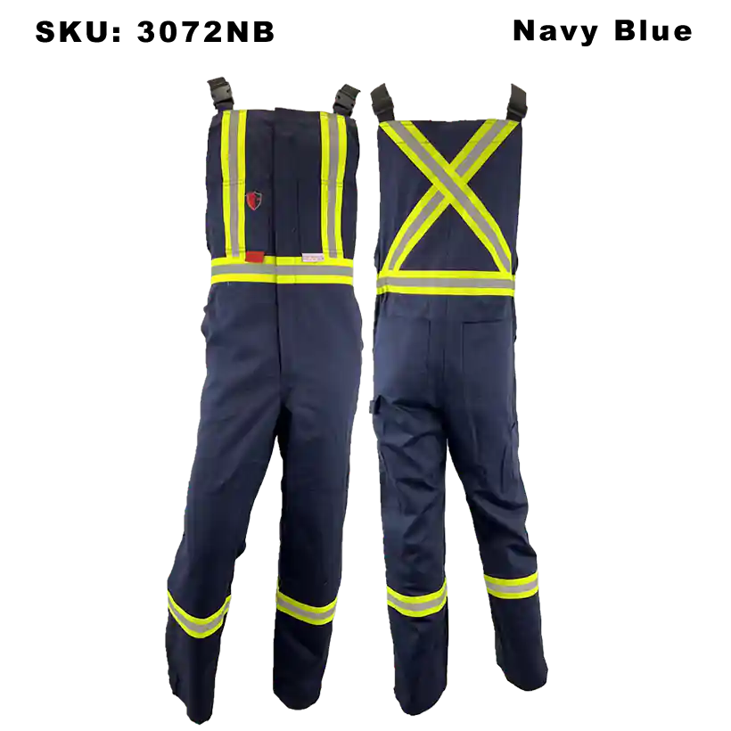 Atlas Guardian® FR/AR Bibs Navy Edmonton Workwear