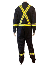 Load image into Gallery viewer, Alsco UltraSoft® FR/AR CSA Coverall 9oz - Navy