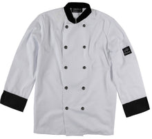 Load image into Gallery viewer, Contrast Trim Chef Coat