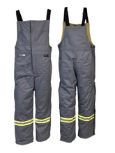 Load image into Gallery viewer, UltraSoft® 9 oz Insulated Bib Pants By IFR Workwear Style 225 - Grey
