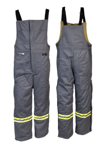 UltraSoft® 9 oz Insulated Bib Pants By IFR Workwear Style 225 - Grey