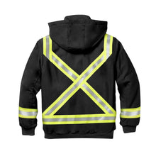 Load image into Gallery viewer, RascoFR Canvas Hooded Jacket w CSA Trim -  Black
