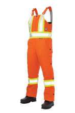 Load image into Gallery viewer, Duck Insulated Safety Bib Overall - Orange
