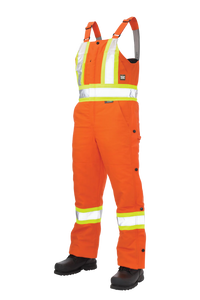 Duck Insulated Safety Bib Overall - Orange