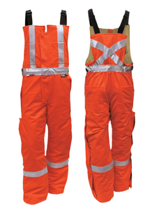 UltraSoft® 9 oz Insulated Bib Pants By IFR Workwear Style 525 - Orange