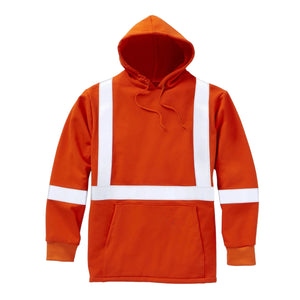 Rasco FR Hi Vis Orange Pullover Hoodie with 2" CSA Trim