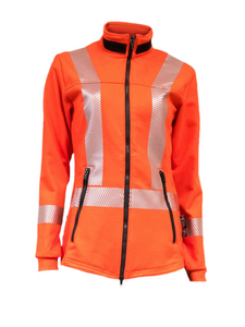 Women's FR Striped Fleece Jacket IFR 474 - Orange