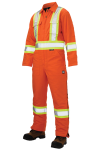 Duck Insulated Safety Coverall- Orange