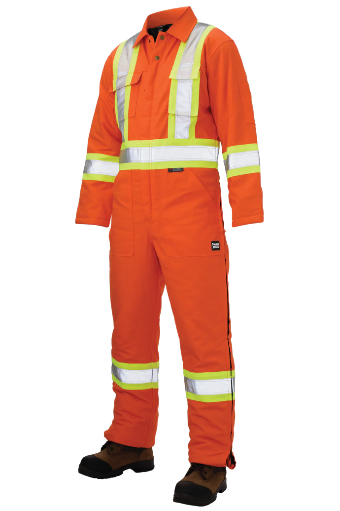 Duck Insulated Safety Coverall- Orange