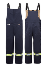 Load image into Gallery viewer, UltraSoft® 9 oz Insulated Bib Pants By IFR Workwear Style 225 - Navy
