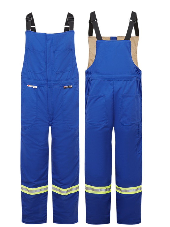 UltraSoft® 9 oz Insulated Bib Pants By IFR Workwear Style 225 - Royal Blue