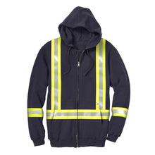 Load image into Gallery viewer, RascoFR Polartec® Zip Hoodie with Detachable Hood &amp; CSA Trim - Navy
