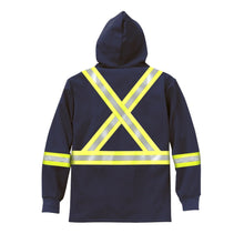 Load image into Gallery viewer, RascoFR Polartec® Zip Hoodie with Detachable Hood &amp; CSA Trim - Navy
