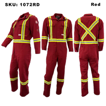 Load image into Gallery viewer, Atlas Guardian® FR/AR Mens Coveralls - Red
