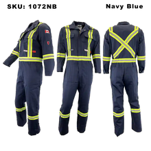 Load image into Gallery viewer, Atlas Guardian® FR/AR Mens Coveralls - Navy
