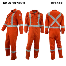 Load image into Gallery viewer, Atlas Guardian® FR/AR Mens Coveralls 2” - Orange
