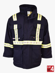 UltraSoft® 9 oz Insulated Parka By IFR Workwear Style 215 - Navy