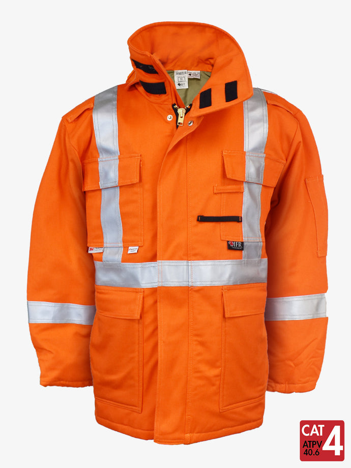 UltraSoft® 9 oz Insulated Parka By IFR Workwear Style 515 - Orange