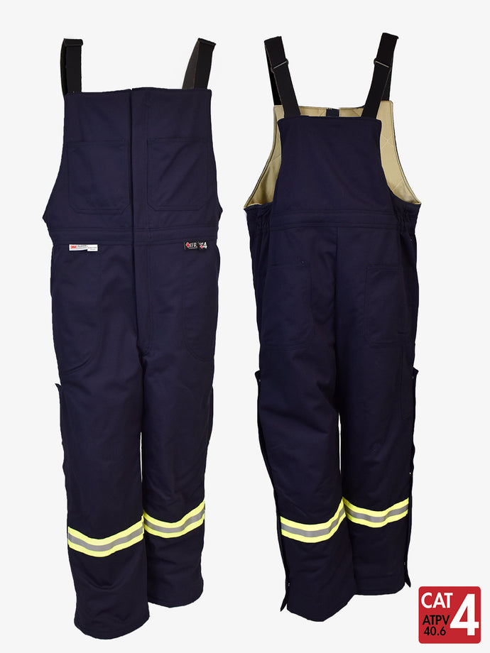 UltraSoft® 9 oz Insulated Bib Pants By IFR Workwear Style 225 - Navy