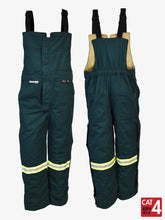 Load image into Gallery viewer, UltraSoft® 9 oz Insulated Bib Pants By IFR Workwear Style 225 - Green
