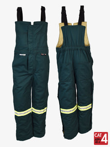 UltraSoft® 9 oz Insulated Bib Pants By IFR Workwear Style 225 - Green