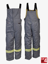Load image into Gallery viewer, UltraSoft® 9 oz Insulated Bib Pants By IFR Workwear Style 225 - Grey
