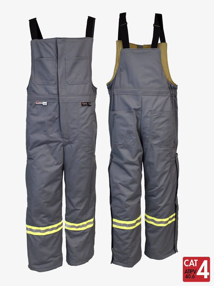 UltraSoft® 9 oz Insulated Bib Pants By IFR Workwear Style 225 - Grey