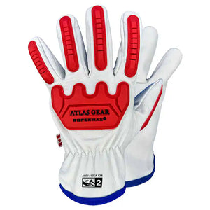 Atlas Gear Leather Impact Gloves GuardMax® - 803