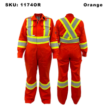 Load image into Gallery viewer, Atlas Guardian® FR/AR Women’s Mining Coveralls - Orange
