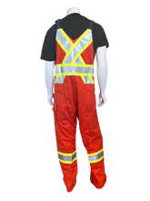 Load image into Gallery viewer, Cotton Bib Overalls with Reflective Tape
