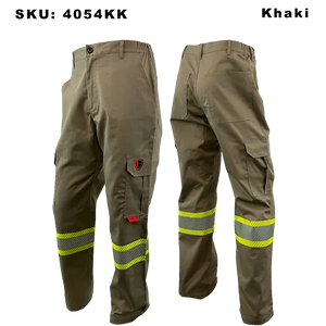 Atlas FR/AR Cargo Pants with 4” Striping - Khaki