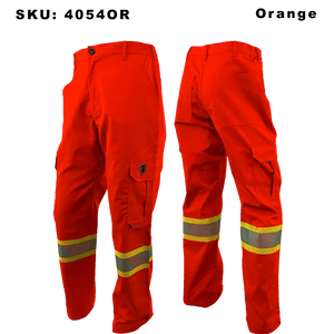 Atlas FR/AR Cargo Pants with 4” Striping - Orange