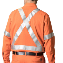 Load image into Gallery viewer, Hi-Vis Mining FR/AR Work Shirt - Orange
