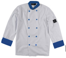 Load image into Gallery viewer, Contrast Trim Chef Coat
