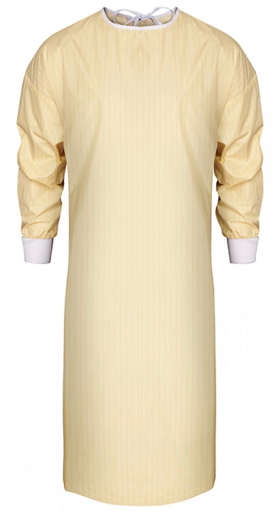 Washable Reusable Isolation Gown - Yellow